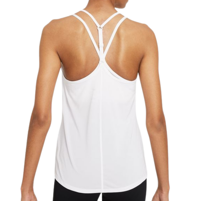 Nike Dri-FIT One Elastika Standard Fit Womens Tennis Tank - White/Black