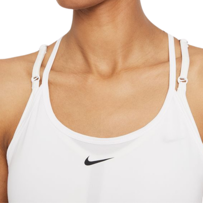 Nike Dri-FIT One Elastika Standard Fit Womens Tennis Tank - White/Black