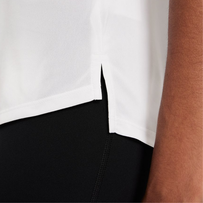 Nike Dri-FIT One Elastika Standard Fit Womens Tennis Tank - White/Black