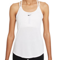 Nike Dri-FIT One Elastika Standard Fit Womens Tennis Tank - White/Black