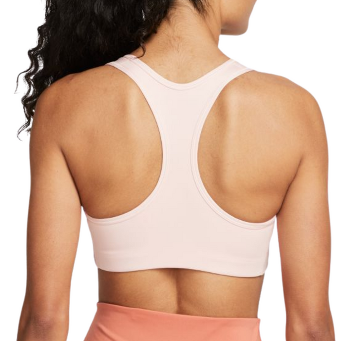 Nike Dri-FIT Swoosh Medium-Support Graphic Women Tennis Sports Bra - Atmosphere/White/Madder Root