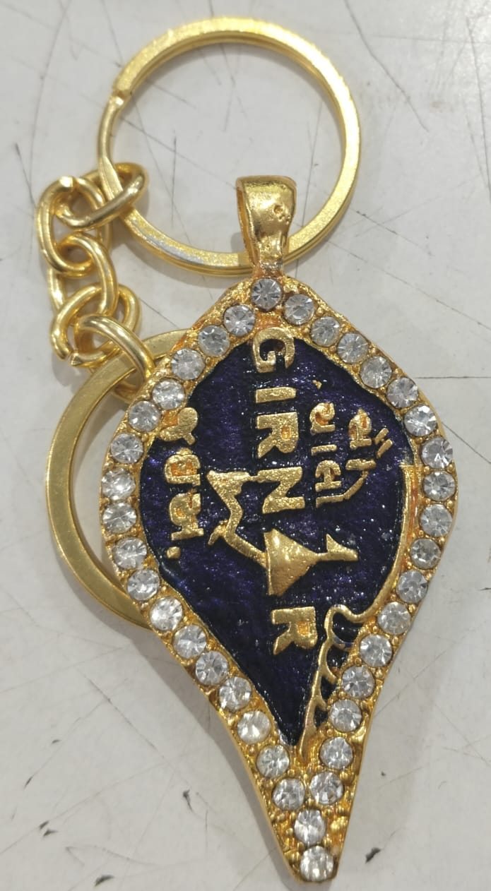 Dual Colour Diamond Keychain- GUJ