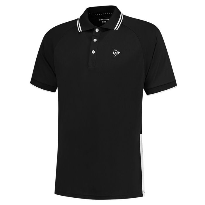 Dunlop Club Men Tennis Polo - Black/White