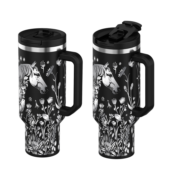 Equine Bloom 40oz Tumbler