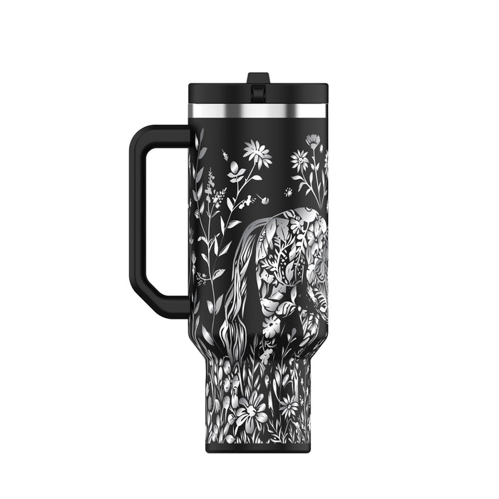 Equine Bloom 40oz Tumbler