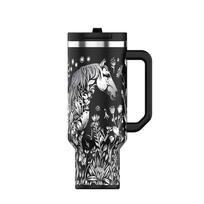 Equine Bloom 40oz Tumbler