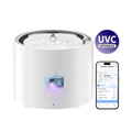 PETKIT EverSweet 3 Pro UVC cat water fountain, cat water dispenser, mobile app interface showing remote control and smart operation
