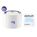 PETKIT EverSweet 3 Pro UVC cat water fountain, cat water dispenser, bundled with Filter Unit replacement filters for complete hydration setup