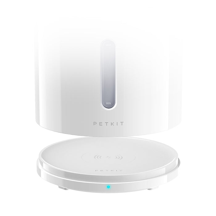 EverSweet Solo 2 Pet Water Fountain showing the main unit separated from the base to highlight its detachable design