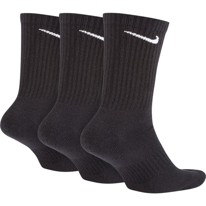 Nike Everyday Training Cushioned Tennis Crew Socks - Black/White (3 Pairs)