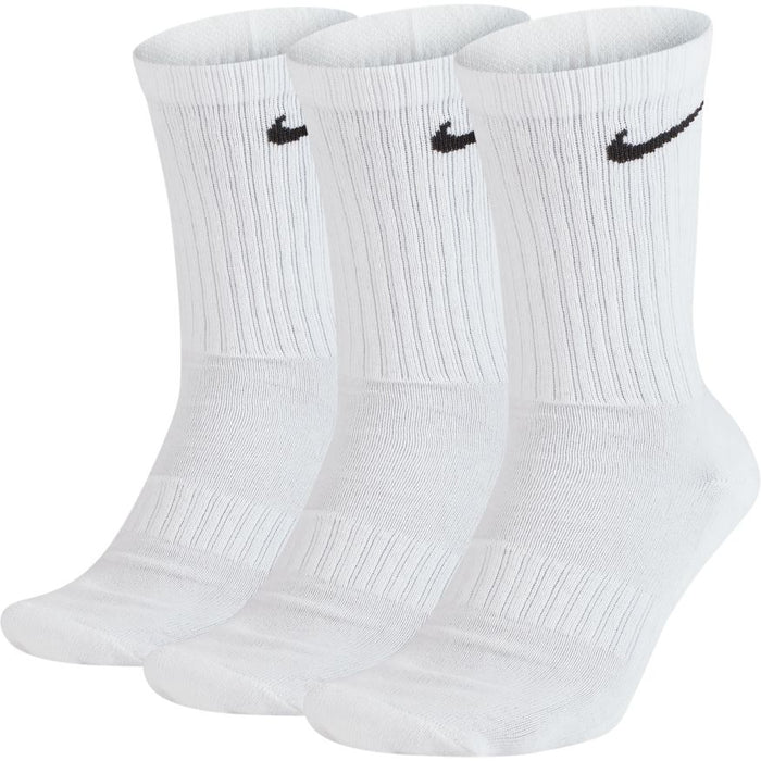 Nike Everyday Training Cushioned Tennis Crew Socks - White/Black (3 Pairs)
