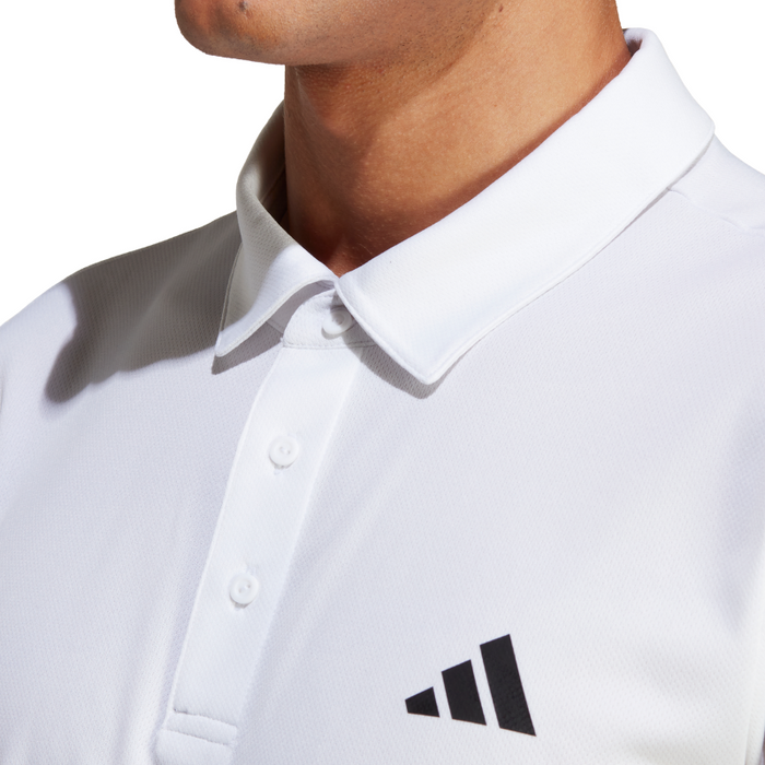 Adidas Fab Mens Tennis Polo Shirt - White