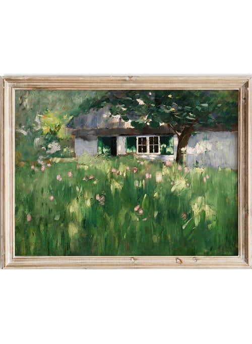 "Farmhouse Near Ferch" Art Print_Sugar & Canvas_Karl Hagemeister