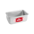 Fat Daddio’s anodized aluminum bread loaf pan with rolled rim, 5.5 x 3.125 inch professional loaf pan for baking bread, Commercial quality bread pan with seamless construction and even heat distribution