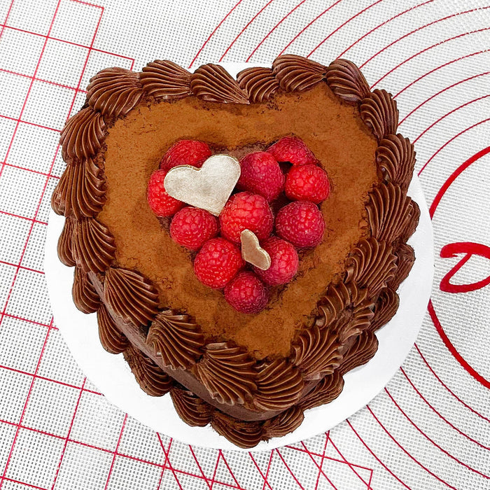 Fat Daddio's Anodized Aluminum Heart Shaped Cake Pan, 6 in x 3 in