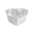 Fat Daddio's 8 inch anodized aluminum heart shaped cake pan with rolled rim, Professional heart shaped baking pan 8 x 3 inches for Valentine's Day, Anodized aluminum love heart cake pan for weddings and anniversaries