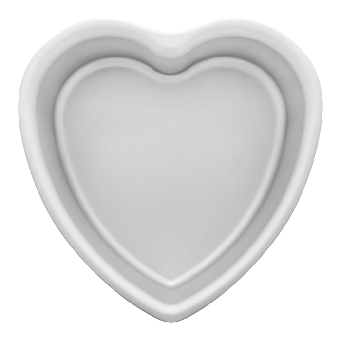 Fat Daddio's Anodized Aluminum Heart Shaped Cake Pan, 8 in x 3 in