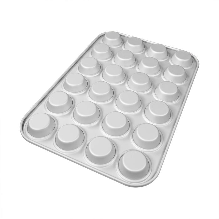 Fat Daddio's Anodized Aluminum Mini Muffin Pan, 24 Cavities, 2 1/8 in Diameter