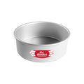 Fat Daddio's 8 inch round anodized aluminum cheesecake pan with removable bottom base, 8 x 3 inch round cake baking pan with push-up removable base and seamless sides, Professional 8 inch deep cheesecake baking pan made from anodized aluminum