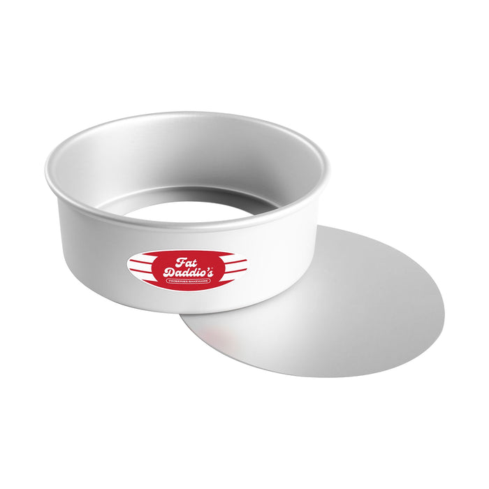 Fat Daddio's Anodized Aluminum Round Cheesecake Pan with Removable Bottom, 8 in x 3 in