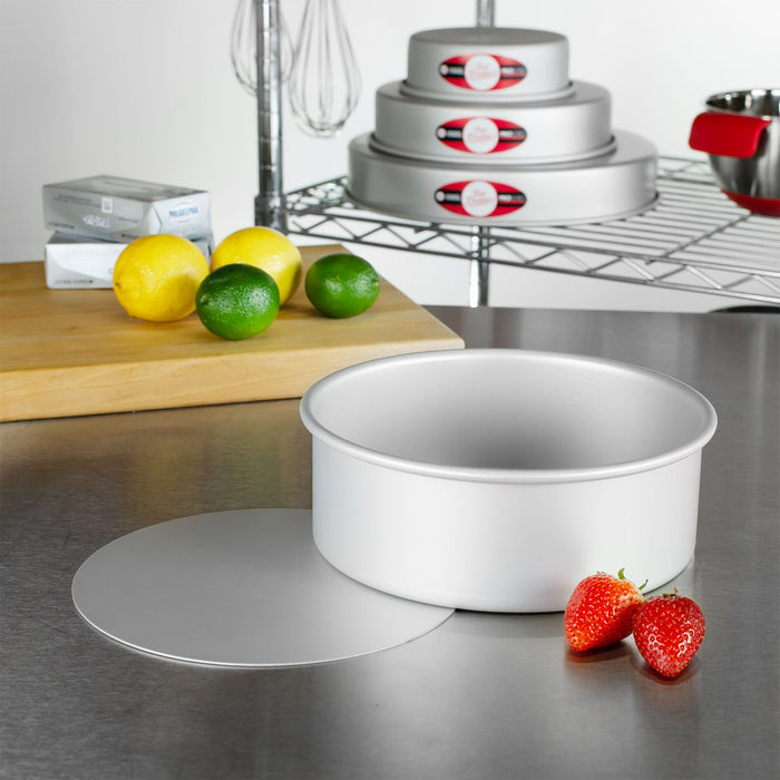 Fat Daddio's Anodized Aluminum Round Cheesecake Pan with Removable Bottom, 8 in x 3 in