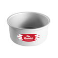Fat Daddio’s 6 inch round anodized aluminum cheesecake pan with removable bottom base, 6 x 3 inch round cake baking pan with push-up removable base and seamless sides, Professional 6 inch deep cheesecake baking pan made from anodized aluminum