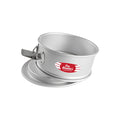 Fat Daddio's 8 inch anodized aluminum springform pan with spring latch, Professional round cheesecake pan 8 x 3 inches with removable base, Anodized aluminum springform pan for cheesecakes and quiches