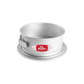 Fat Daddio's 9 inch anodized aluminum springform pan with spring latch, Professional round cheesecake pan 9 x 3 inches with removable base, Anodized aluminum springform pan for cheesecakes and quiches