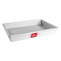 Fat Daddio's 10 x 15 x 2 inch anodized aluminum sheet cake pan with boxed rim, Professional oblong baking pan 10x15 inches straight sides, Anodized aluminum rectangle cake pan for layer cakes and bar cookies