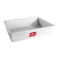 Fat Daddio's 9 x 13 x 3 inch anodized aluminum deep sheet cake pan with boxed rim, Professional deep oblong baking pan 9x13 inches straight sides, Anodized aluminum rectangle cake pan for tall layer cakes and deep dishes