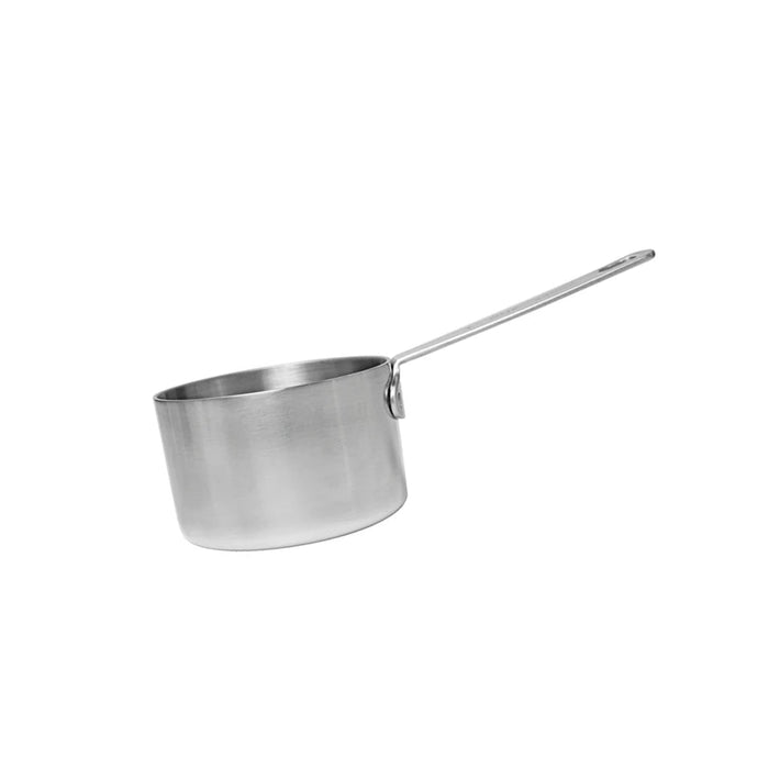 Fat Daddio's set of four heavy duty stainless steel measuring cups, Professional nesting dry measuring cups with stamped measurements, Stainless steel measuring cup set from quarter cup to one cup