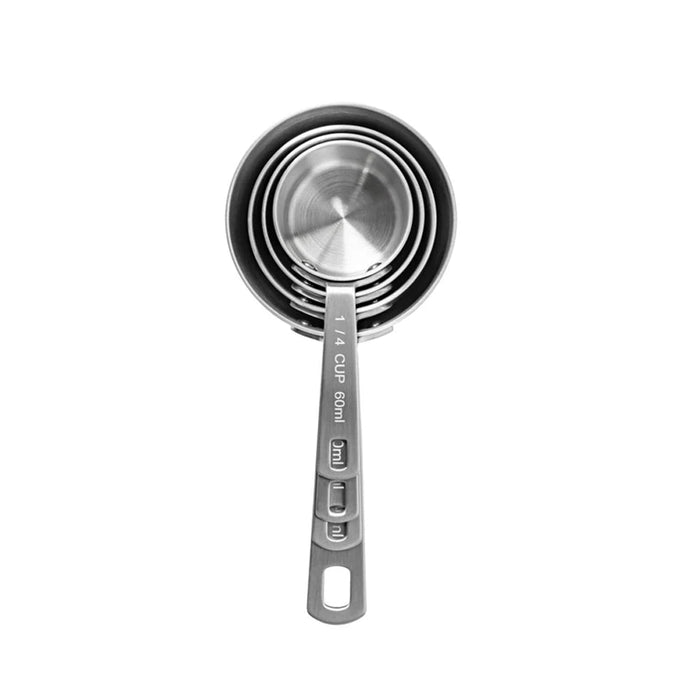 Fat Daddio's Heavy Duty Stainless Steel Measuring Cups, Set of 4