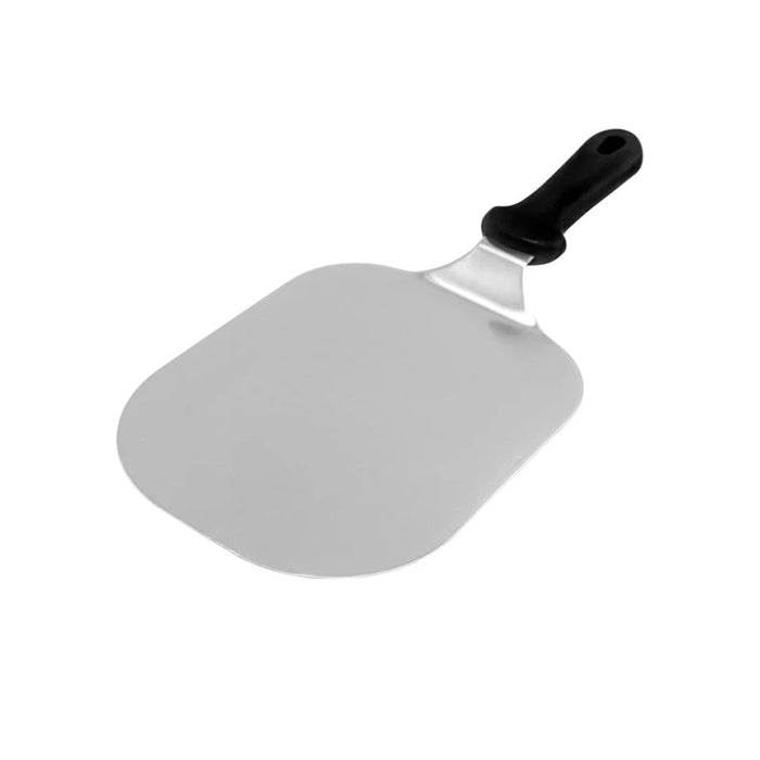 Fat Daddio's stainless steel cake lifter with wide 9 by 7 inch blade, Professional jumbo spatula for transferring whole cakes and tarts, Stainless steel cake and cookie lifter with 15 inch overall length