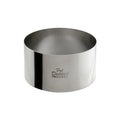 Fat Daddio's 4 x 2 inch stainless steel round cake and pastry ring, Professional bottomless food ring mold with polished mirror finish, Stainless steel 4 inch plating and molding ring for individual desserts