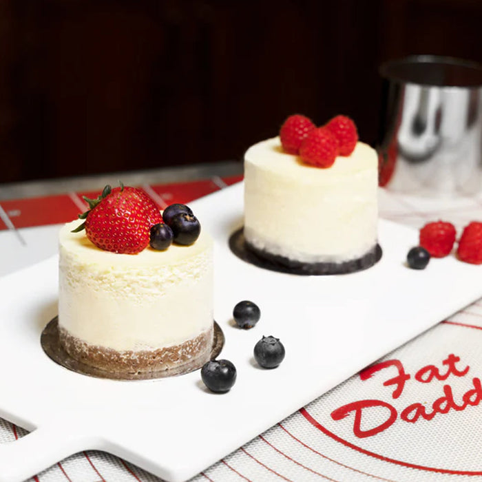 Fat Daddio's Stainless Steel Round Cake & Pastry Ring, 4 in x 2 in