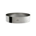 Fat Daddio's 8 x 2 inch stainless steel round cake and pastry ring, Professional bottomless cake ring mold with polished mirror finish, Stainless steel 8 inch baking and plating ring for cakes and mousses