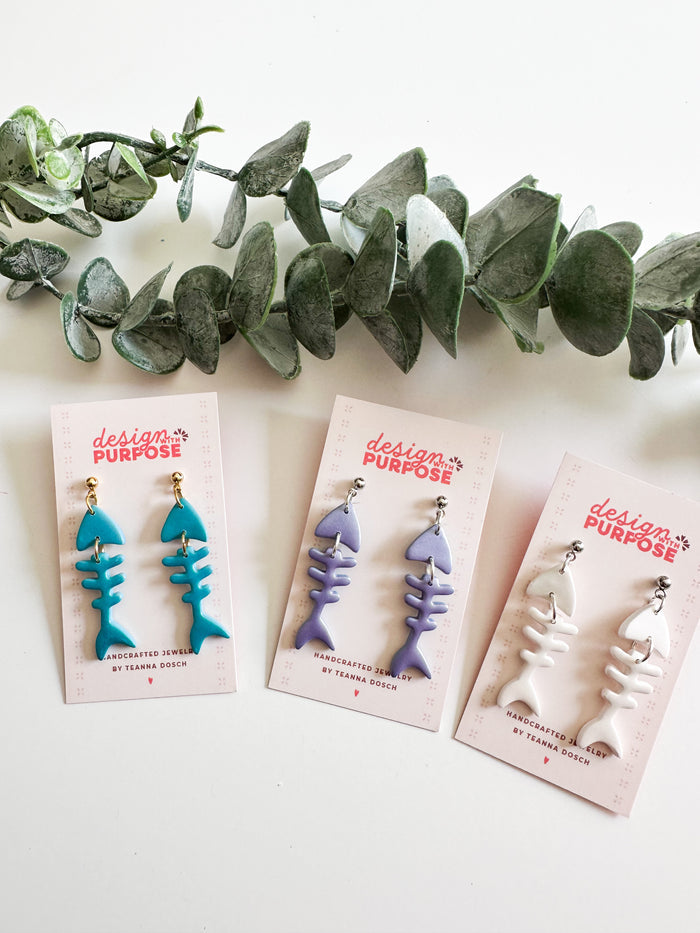 Fish Bone Earrings