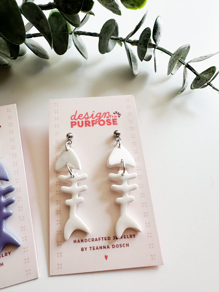 Fish Bone Earrings