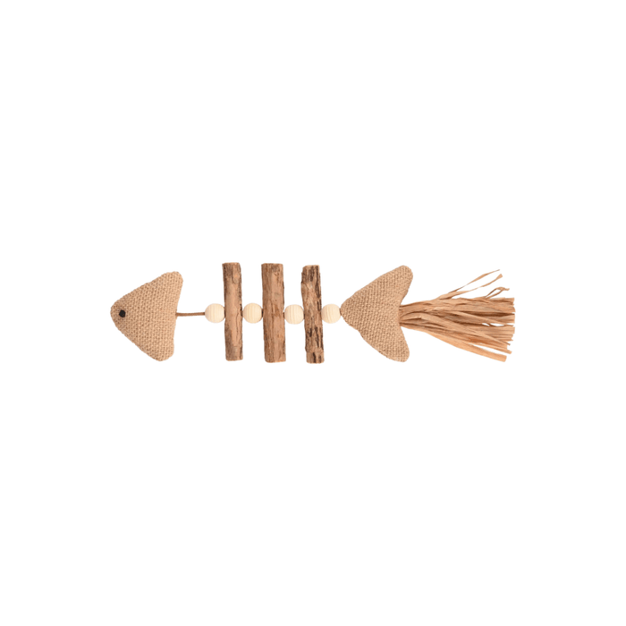 Flamingo Cat Topsy Fish Wood Matatabi Nature 21cm