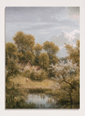 "Flowering fruit trees near Loschwitz" Art Print_Sugar & Canvas_Eduard Leonhardi