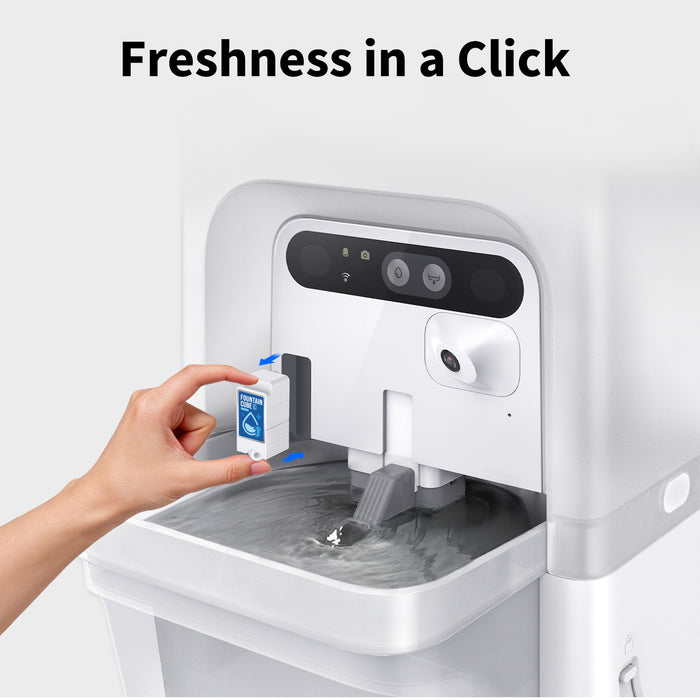 Eversweet Ultra Cat Water Fountain Cube C designed for quick and tool-free installation, ensuring fresh water in a click