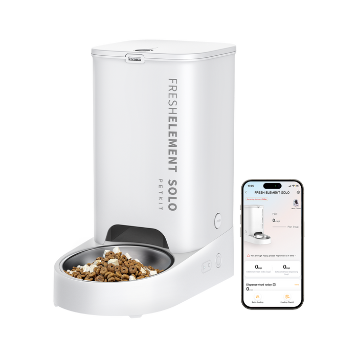 PETKIT Fresh Element Solo automatic cat feeder, automatic dispenser with mobile app interface for remote control