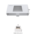 Front-Entry Hood shown with the PUROBOT CRYSTAL DUO cat litter box, highlighting perfect compatibility and a clean, modern look