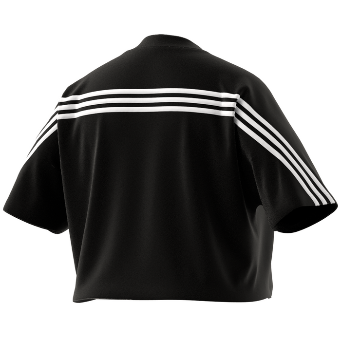 Adidas Future Icons 3 Stripes (PLUS SIZE) Tennis Tee - Black