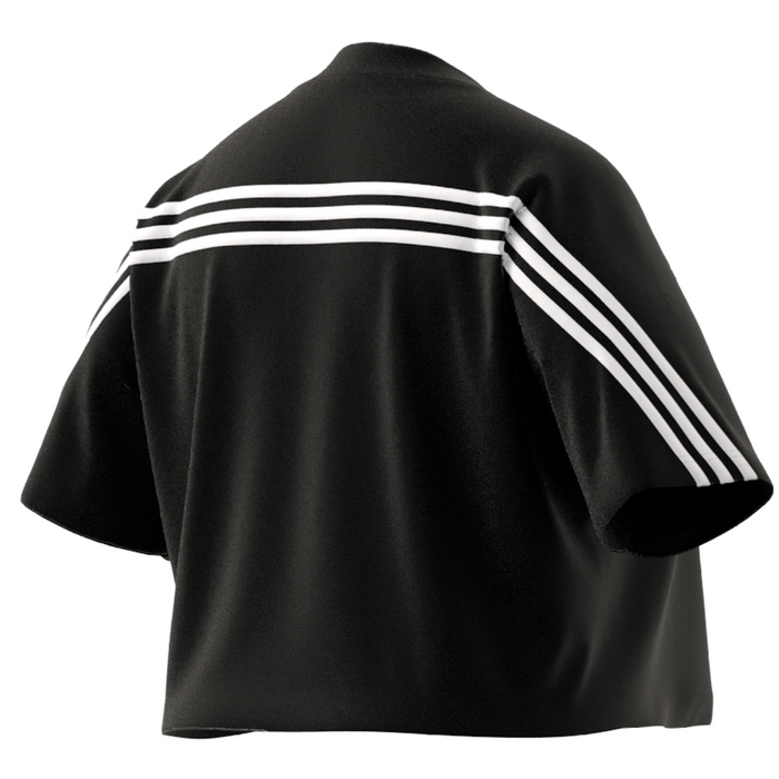 Adidas Future Icons 3 Stripes (PLUS SIZE) Tennis Tee - Black