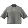 Adidas Future Icons 3 Stripes (PLUS SIZE) Tennis Tee - Medium Grey Heather