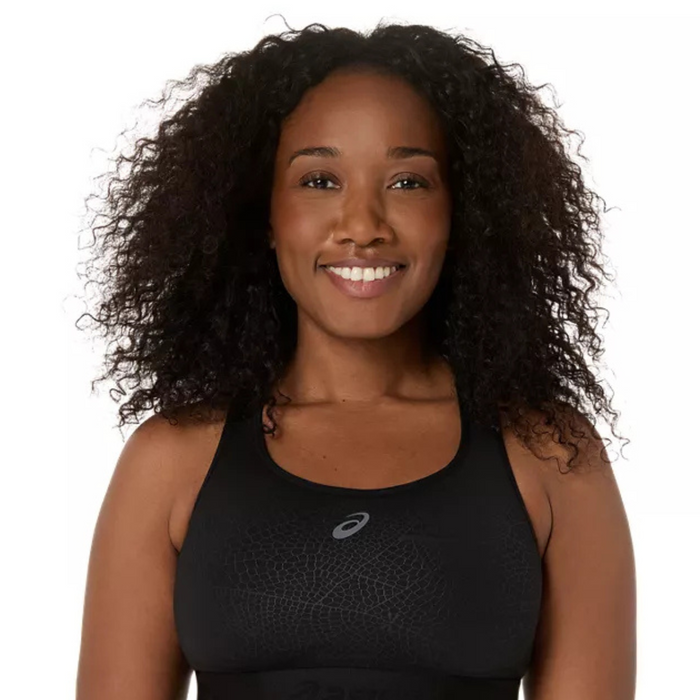 Asics Game Compression Womens Tennis Bra - Performance Black