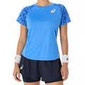 Asics Game SS Womens Tennis Top - Blue Coast