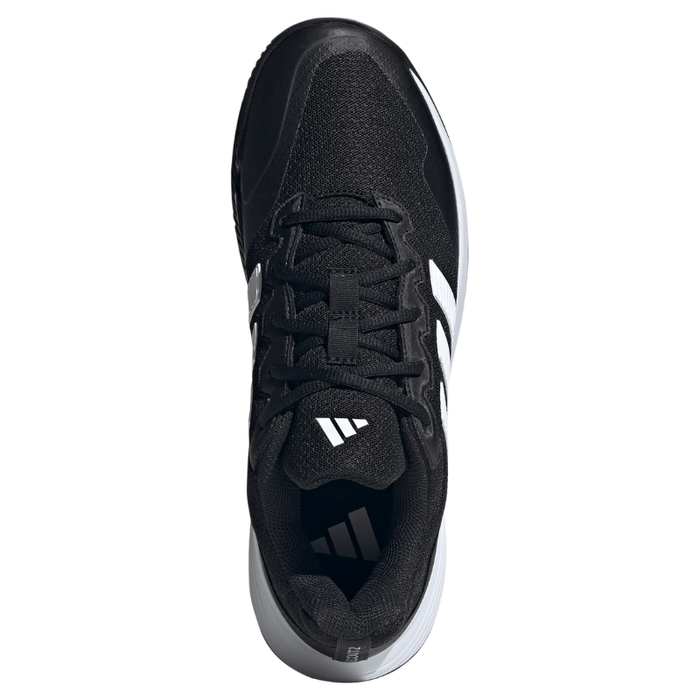 Adidas GameCourt 2 Mens Tennis Shoes - Core Black/Cloud White/Silver Metallic