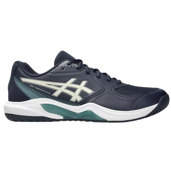 Asics GEL-DEDICATE 9 Wide 2E Mens Tennis Shoes - Midnight/Oatmeal